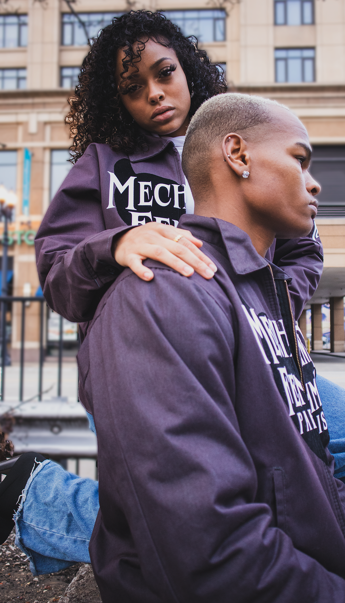 MF MECHANIC JACKET (DENIM PURPLE)