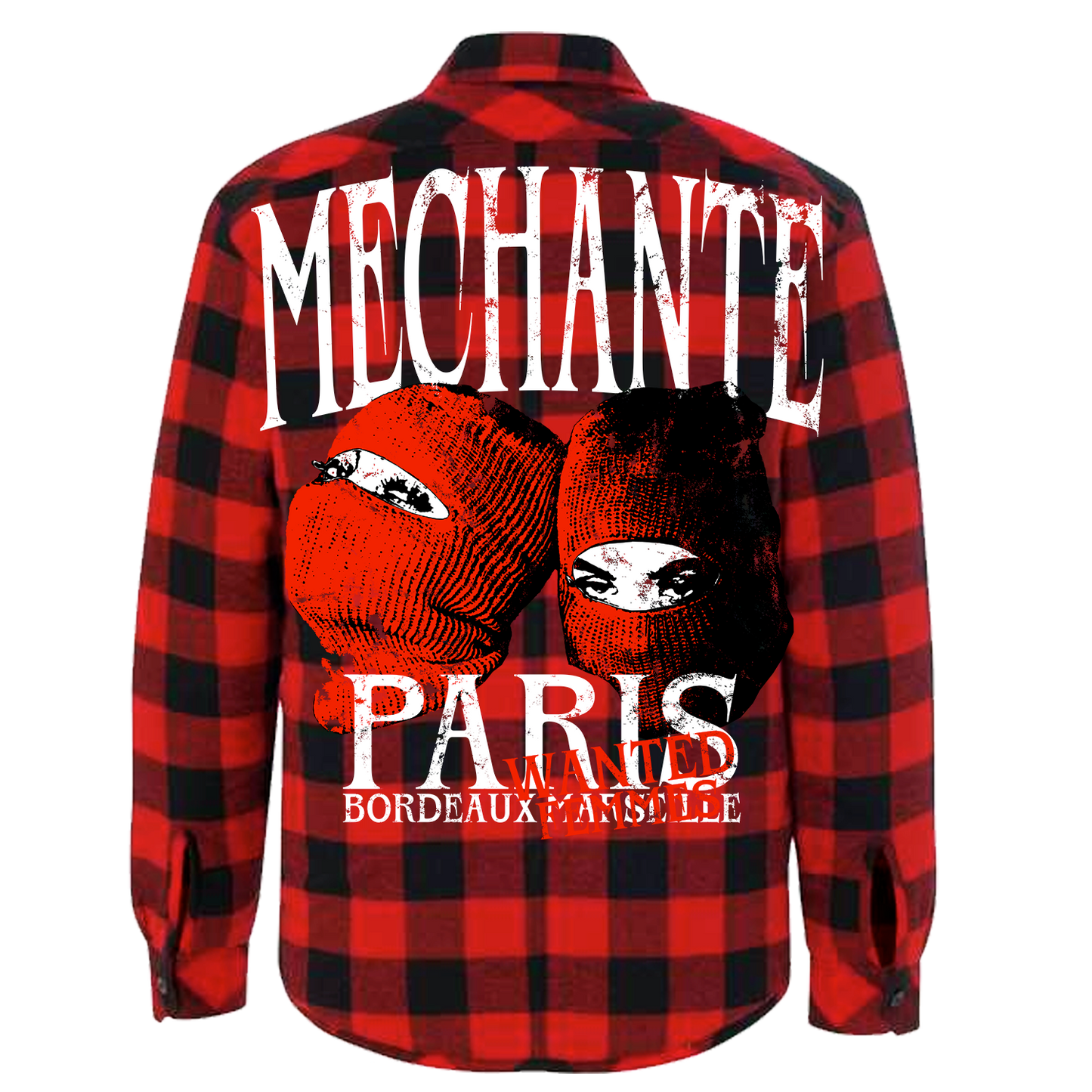 MF WANTED FEMMES FLANNEL LUMBERJACK JACKET (RED)