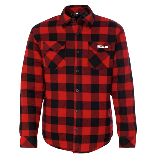 MF WANTED FEMMES FLANNEL LUMBERJACK JACKET (RED)